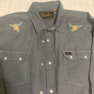 XL Howler Bros Collectible Snap Front Goucho Shirt.